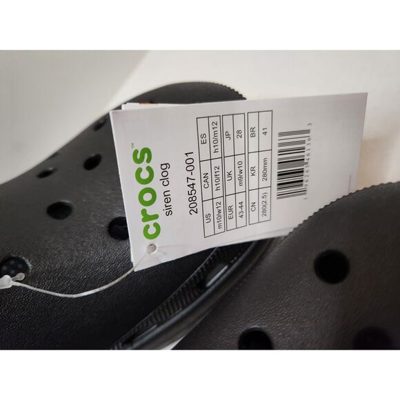 Crocs Siren Clog | Women's size 12 | Black - Picture 7 of 10